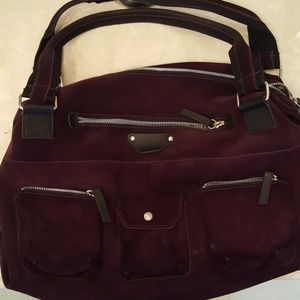 Purple Suede Handbag